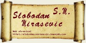 Slobodan Mirašević vizit kartica